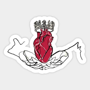 Single Line - Claddagh Sticker